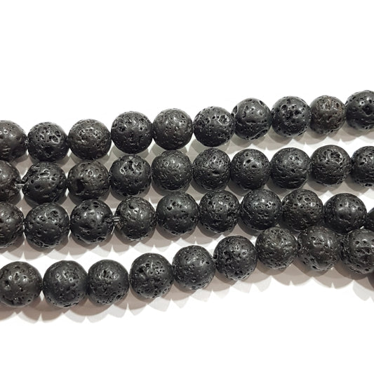 45pc 8mm Lava Beads