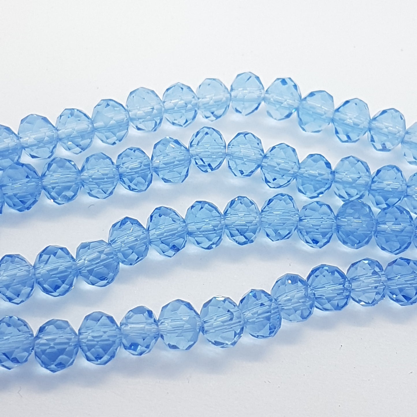 5mm Blue Crystal Rondelles