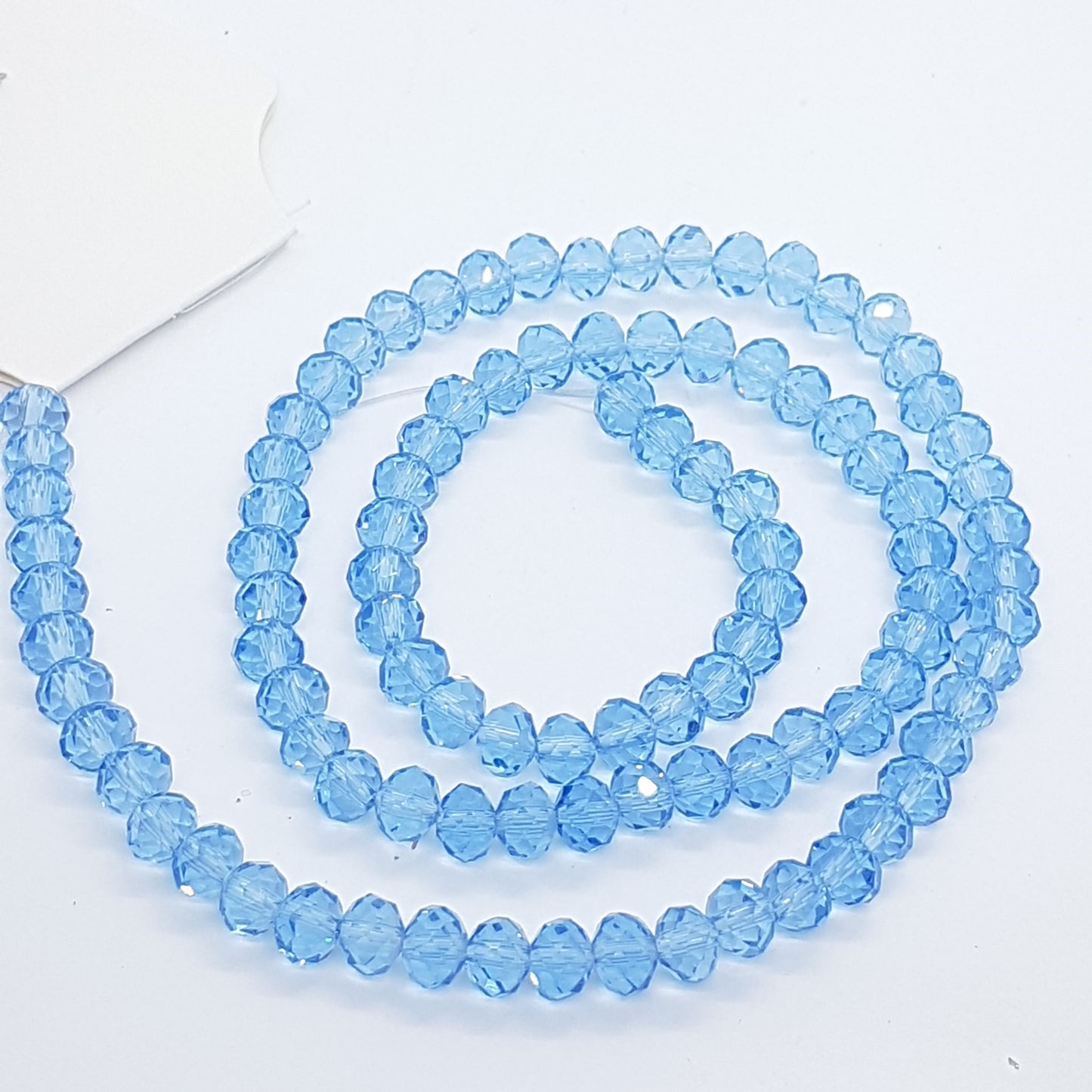 5mm Blue Crystal Rondelles