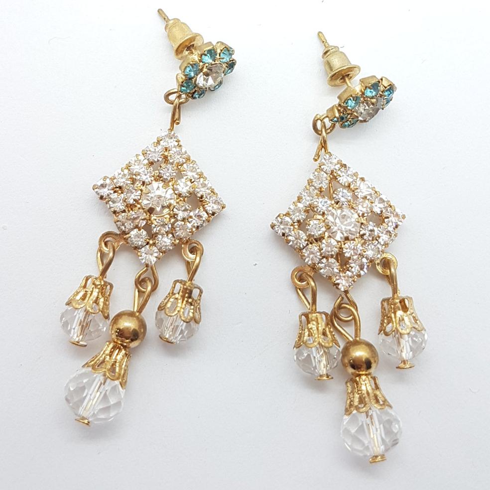 Rhinestone Dangle Earrings