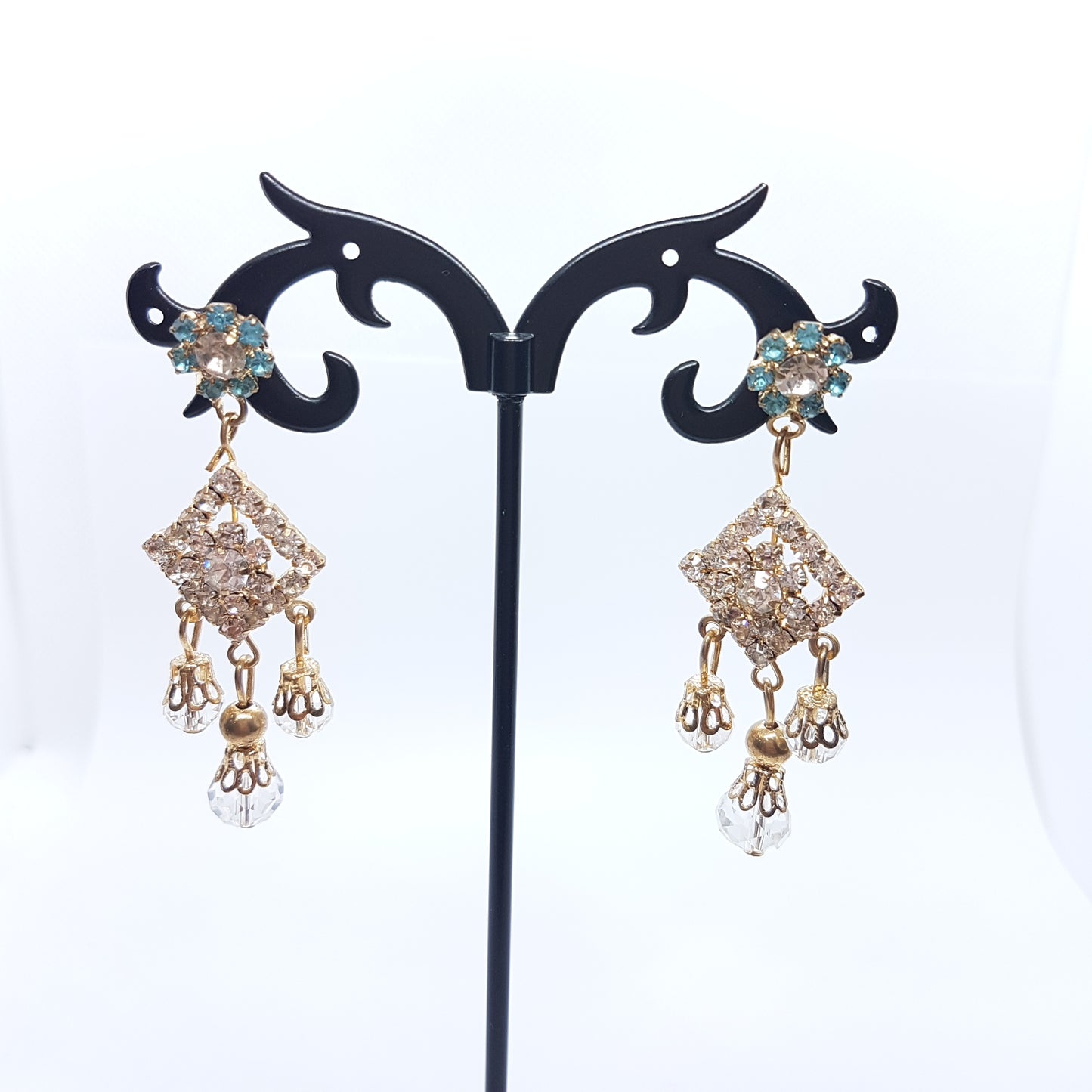 Rhinestone Dangle Earrings