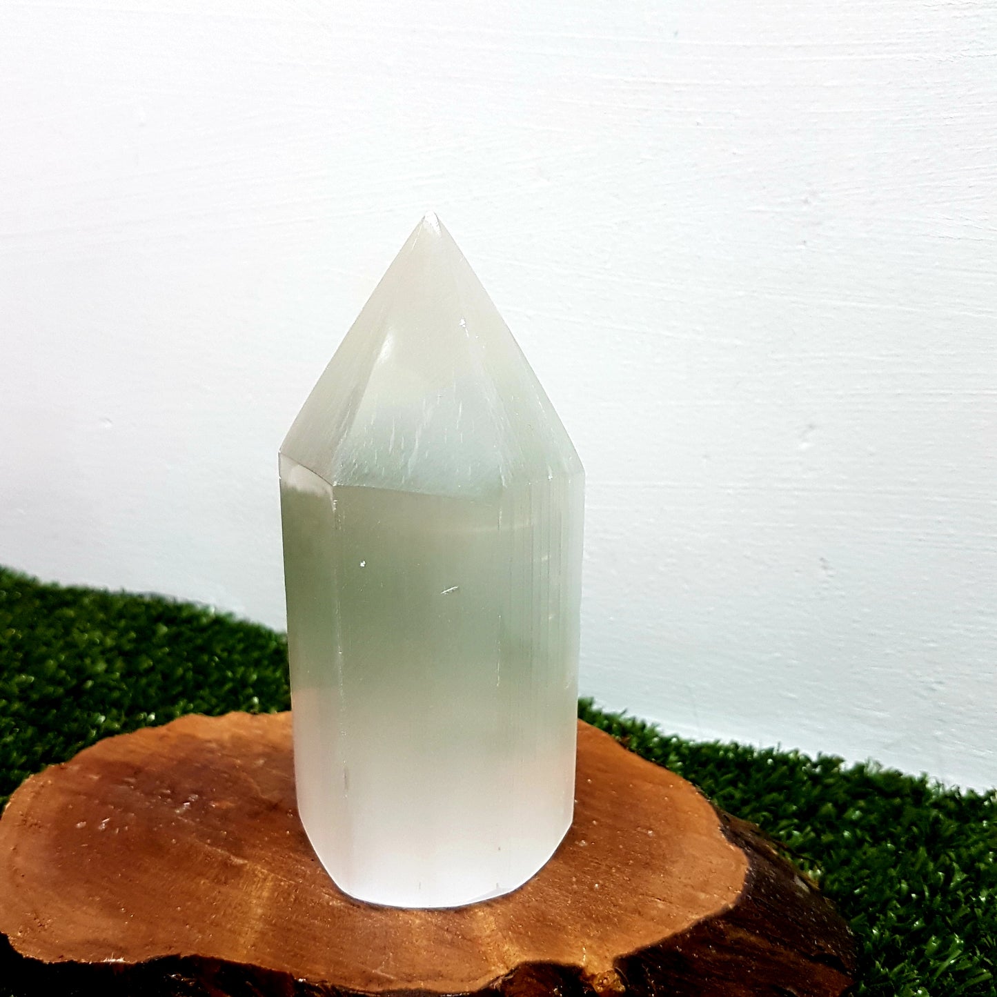 Selenite Pointed Tower 10cm