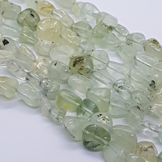 Prehnite Gemstone Nugget Beads