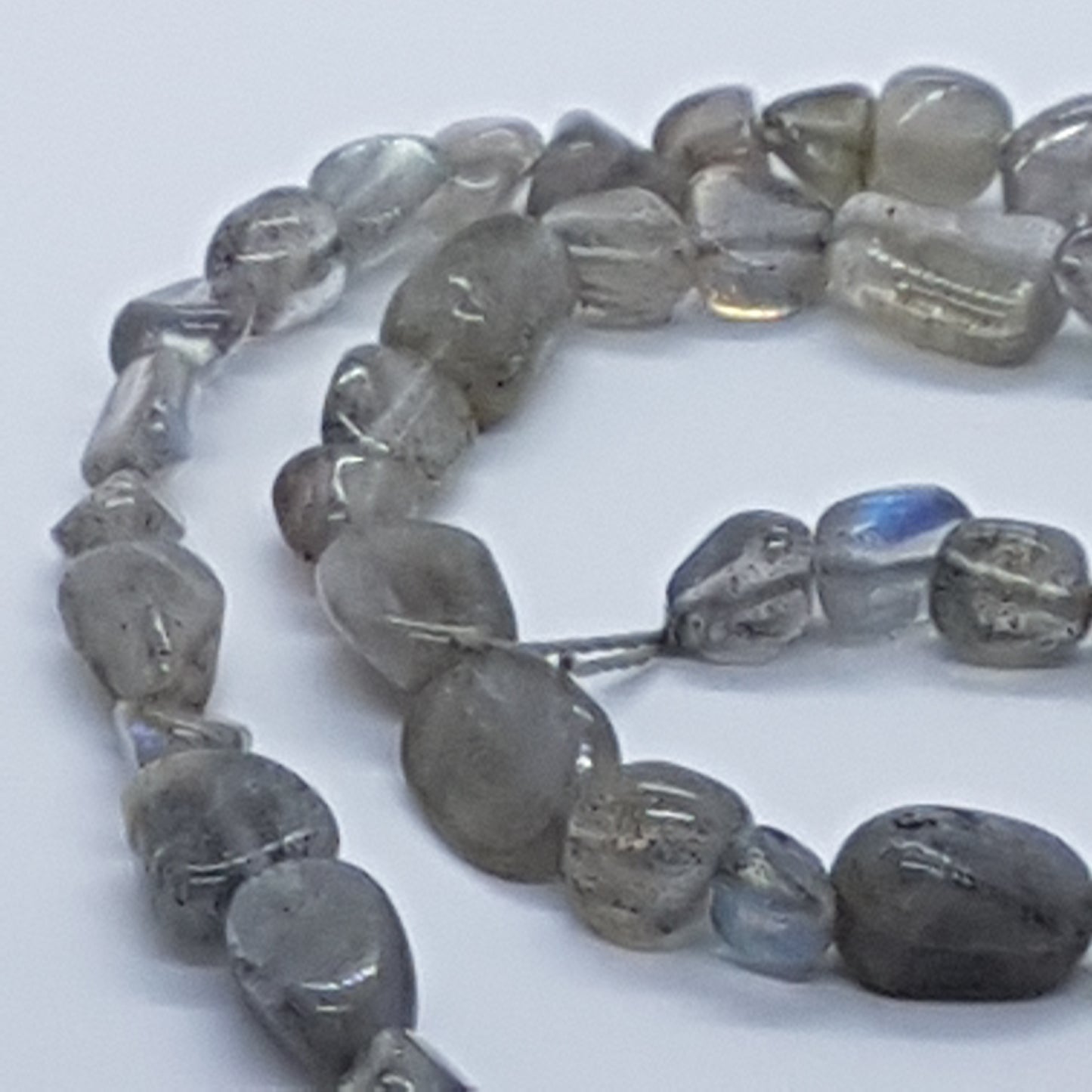 Labradorite Gemstone Nugget Beads