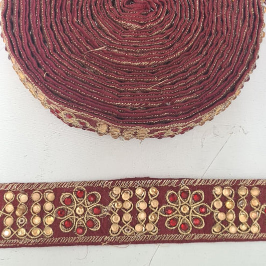 Red and Gold Indian Trim