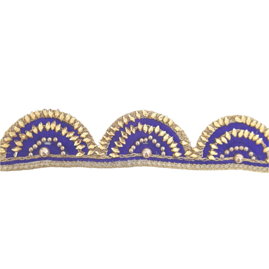 Blue Embellished Indian Trim