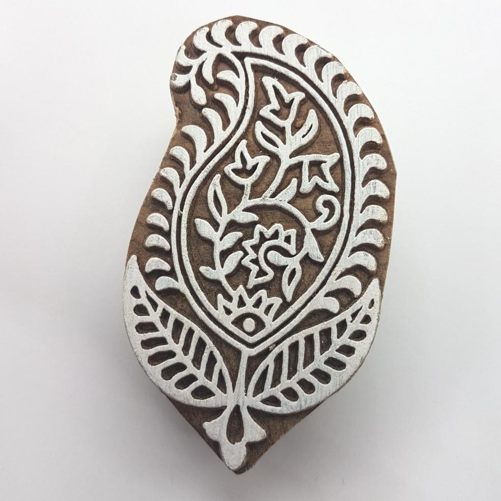 Paisley Indian Block Stamp