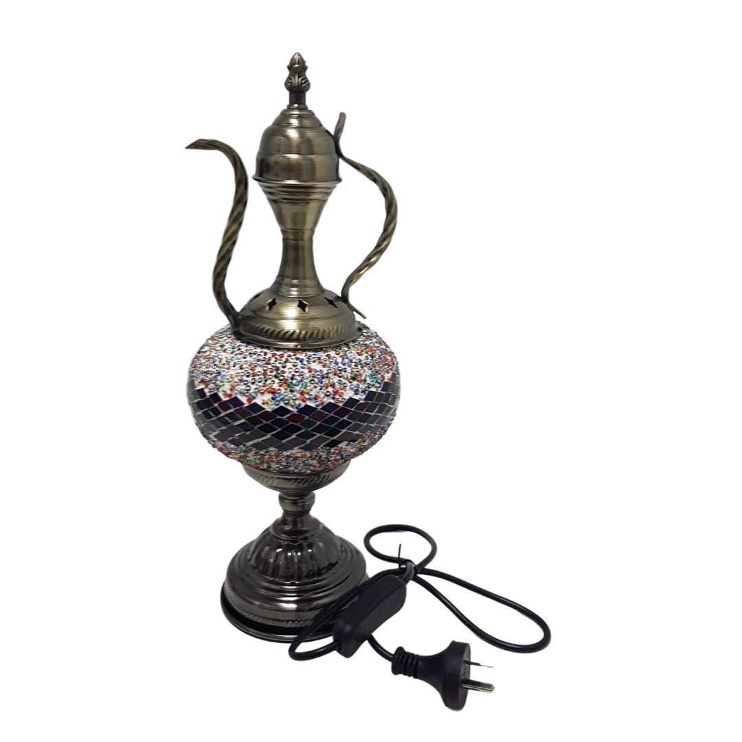 Turkish Mosaic Teapot Lamp - TL10