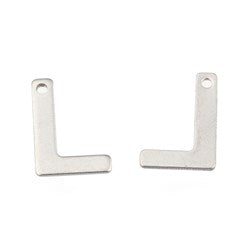 Letter L Stainless Steel Charm