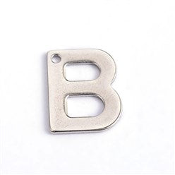 Letter B Stainless Steel Charm