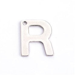 Letter R Stainless Steel Charm