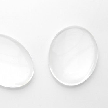 3pc 30x20 mm Oval Glass Cabochon