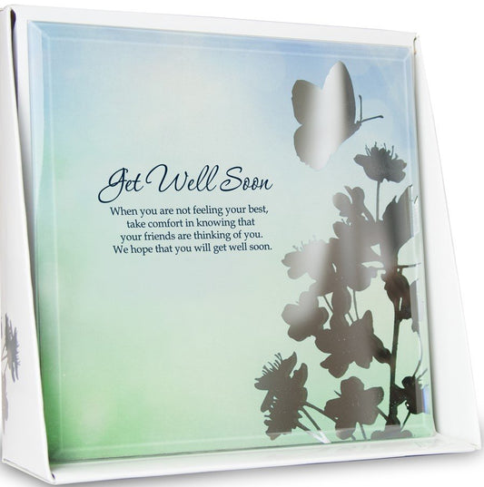 Get Well Soon Mirror Plaque