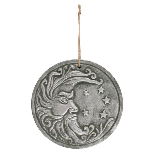 Silver Effect Moon Plaque