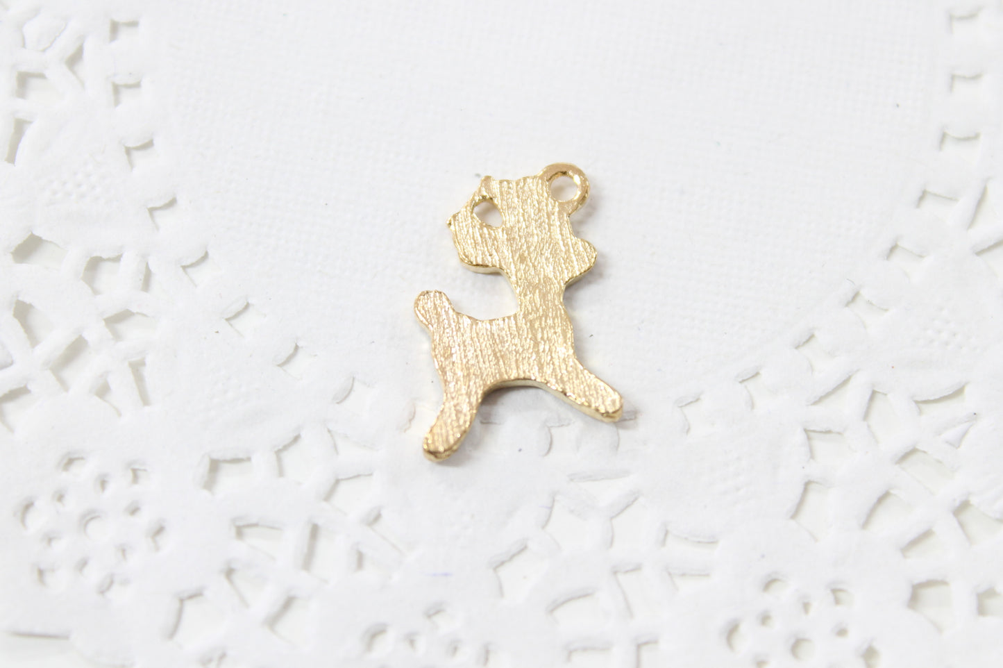 Brown Deer Enamel Charm