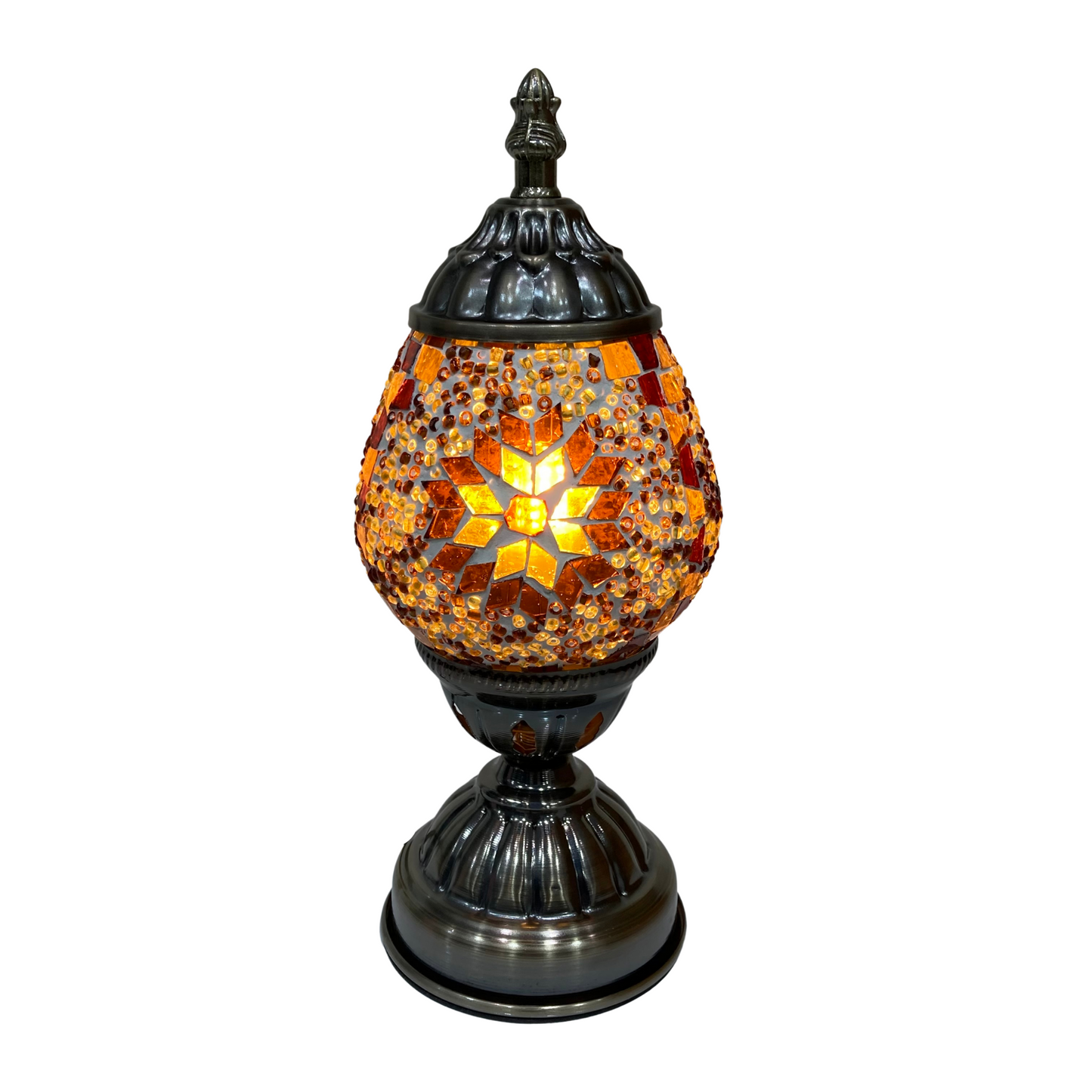 Small Turkish Oval Mosaic Table Lamp - TL1