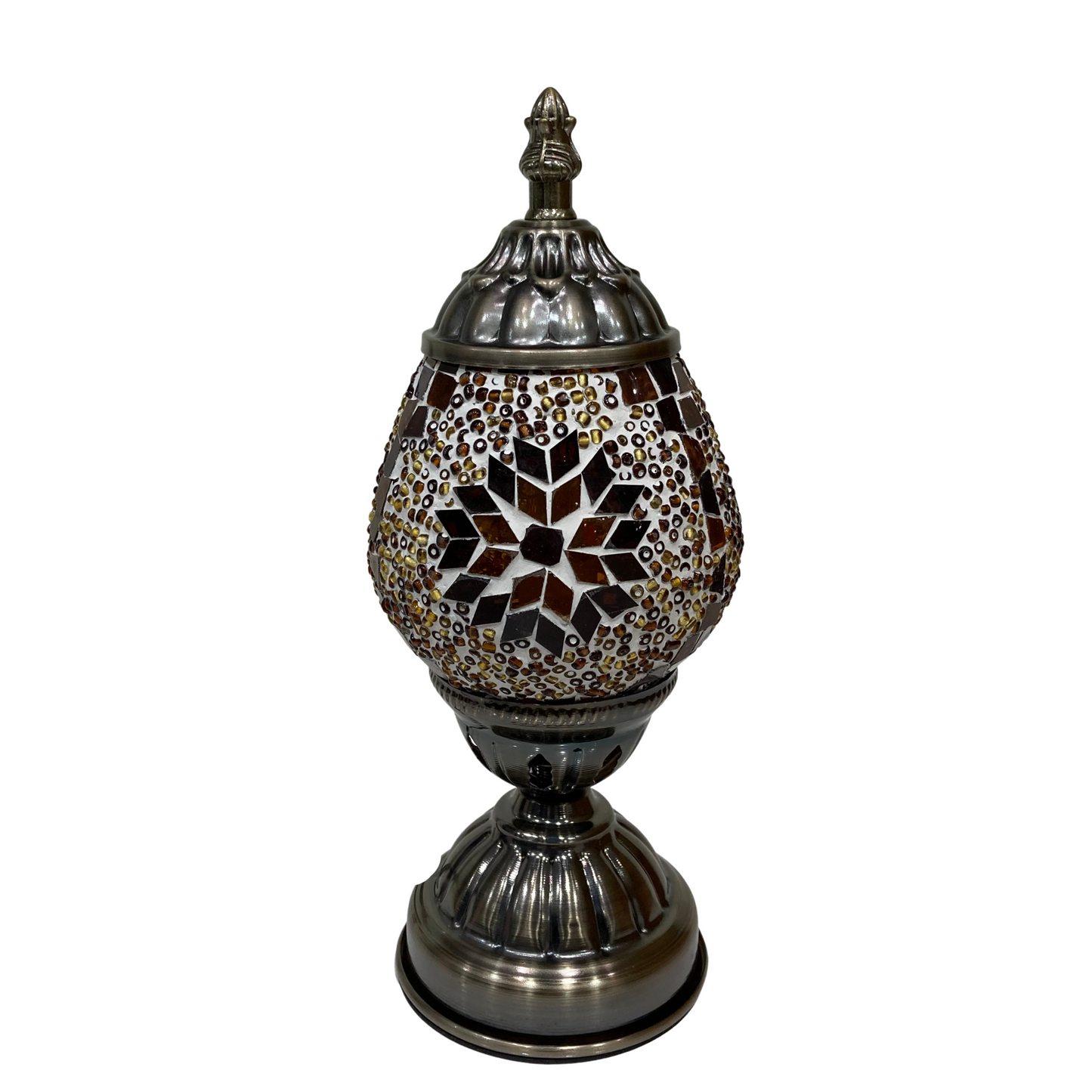 Small Turkish Oval Mosaic Table Lamp - TL1