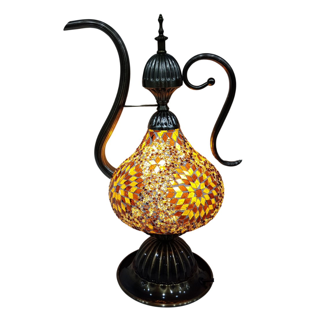 Turkish Mosaic Teapot Lamp