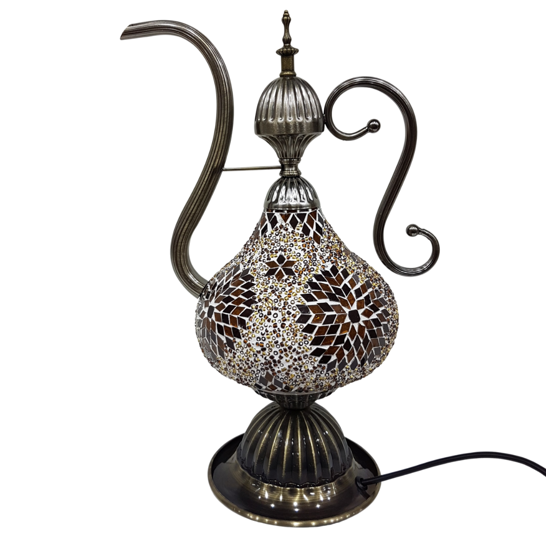 Turkish Mosaic Teapot Lamp