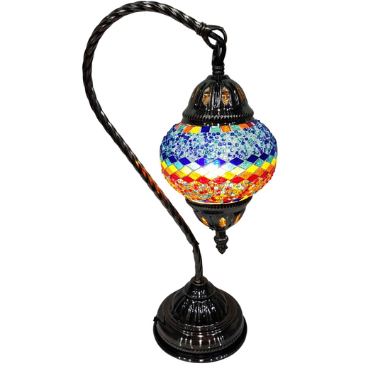 Turkish Mosaic Swan Lamp -TL16