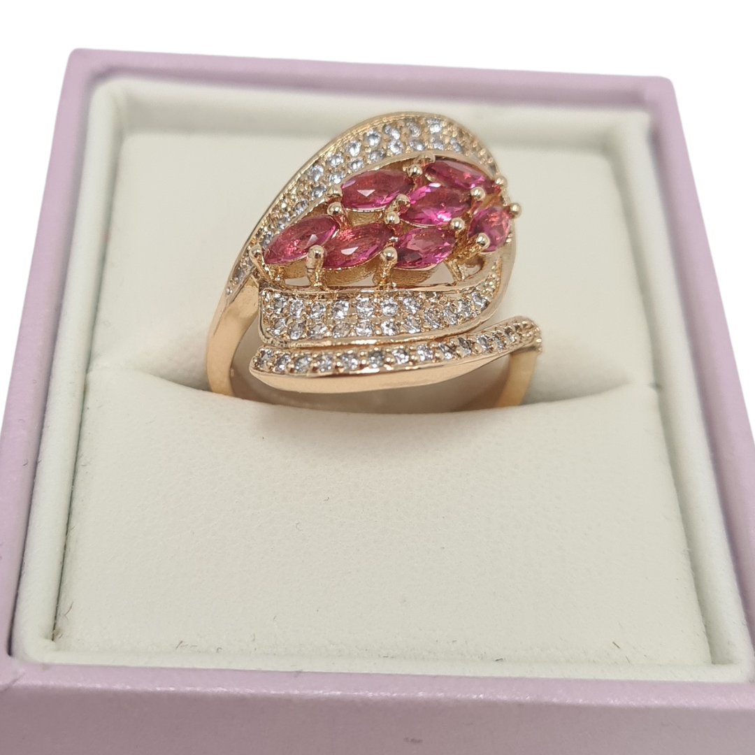 Pink CZ Cocktail Ring