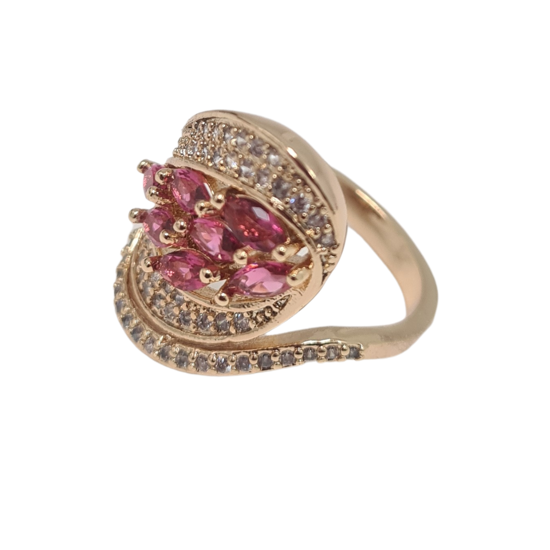 Pink CZ Cocktail Ring