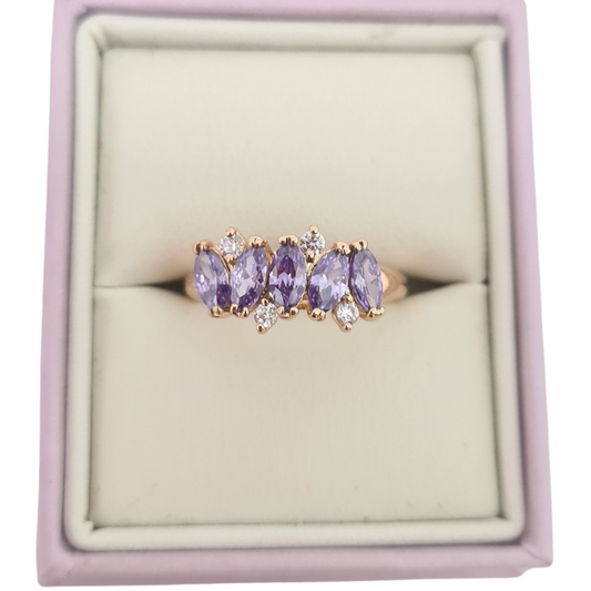 Purple CZ Ring