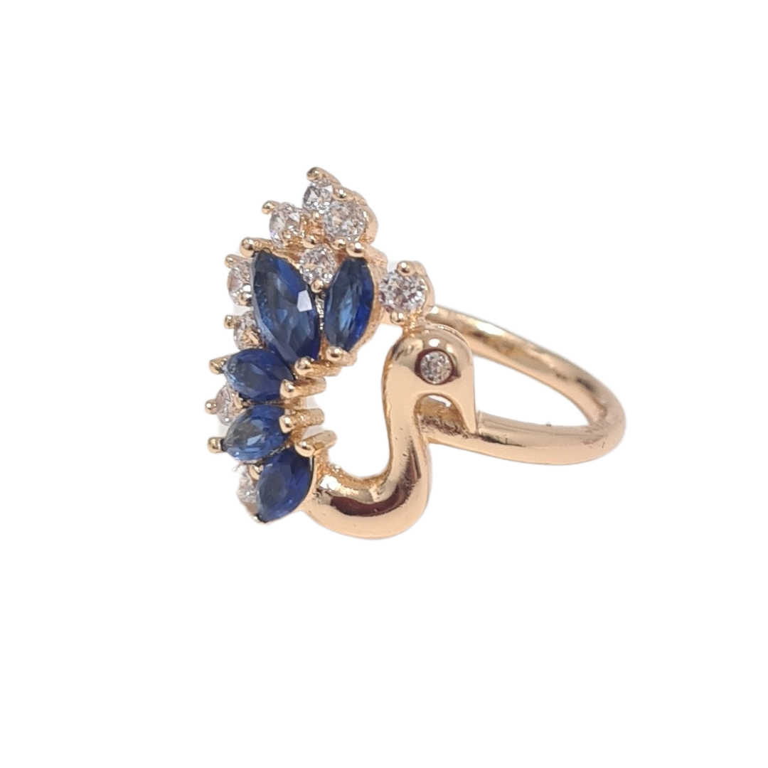 Blue Swan CZ Ring