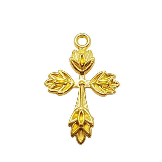 Gold Cross Charm