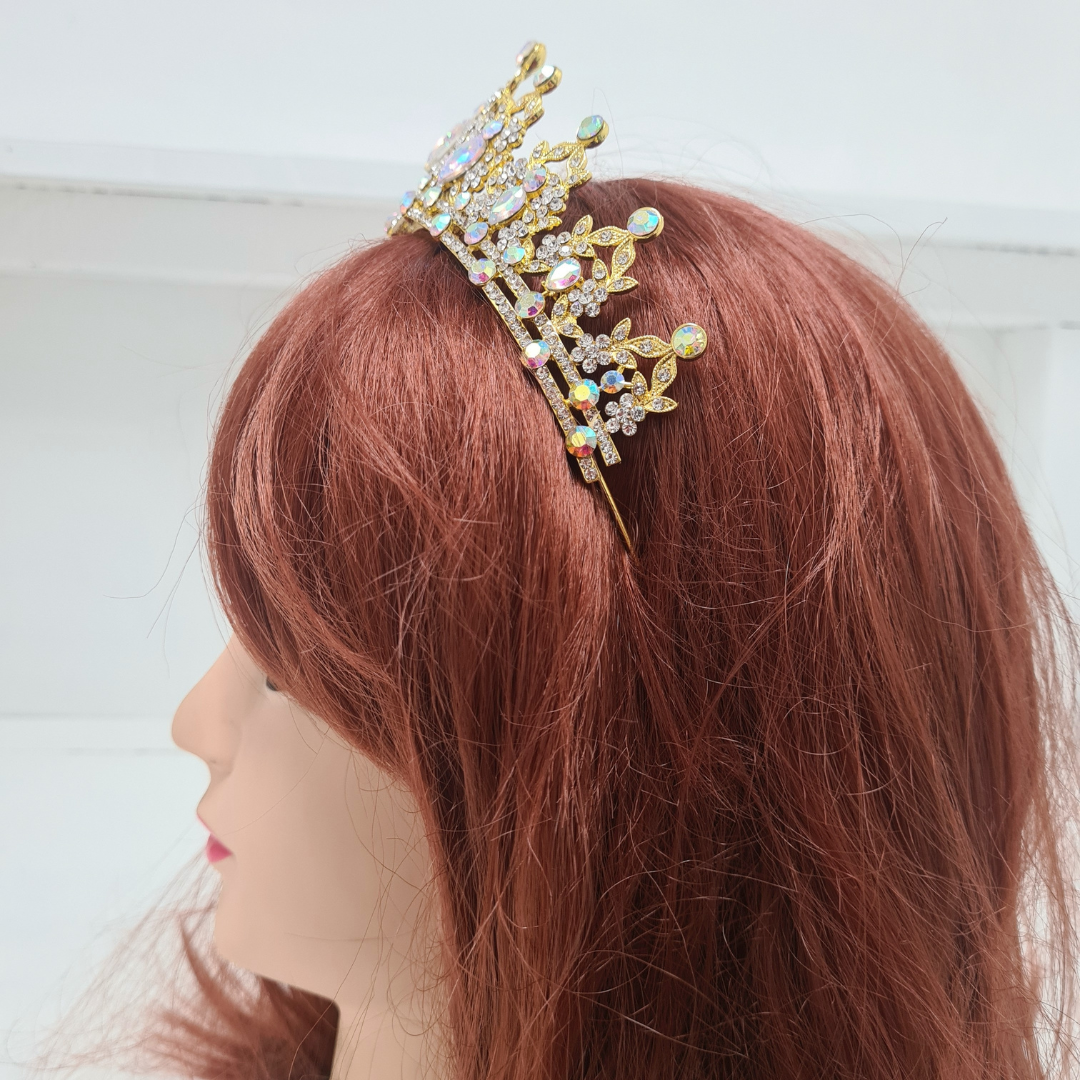 Rainbow Sparkling Rhinestone Tiara