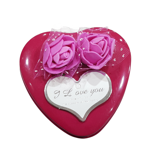 Fuchsia Heart Tin