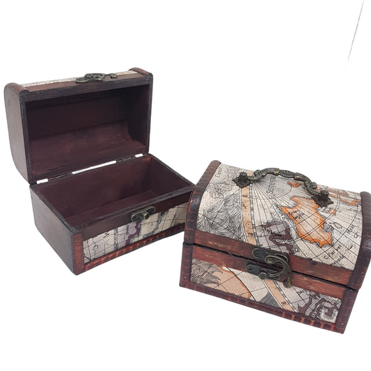 Treasure Map Chest Box